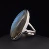 Sterling Silver Labradorite Ring Size 9