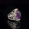 Sterling Silver Amethyst Ring Size 7