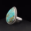 Sterling Silver Kingman Turquoise Ring Size 5.5