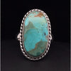 Sterling Silver Kingman Turquoise Ring Size 6.5