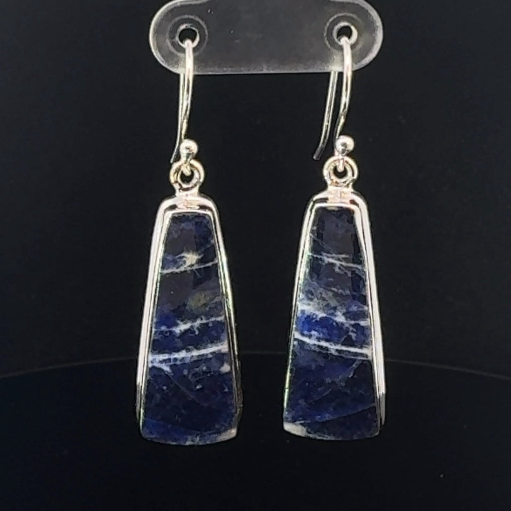 Sterling Silver Sodalite Earrings