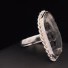 Sterling Silver Tourmalated Quartz Ring Size 9