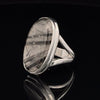 Sterling Silver Tourmalated Quartz Ring Size 6