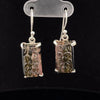 Sterling Silver Carved Watermelon Tourmaline Earrings