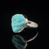 Sterling Silver Raw Turquoise Ring Size 5