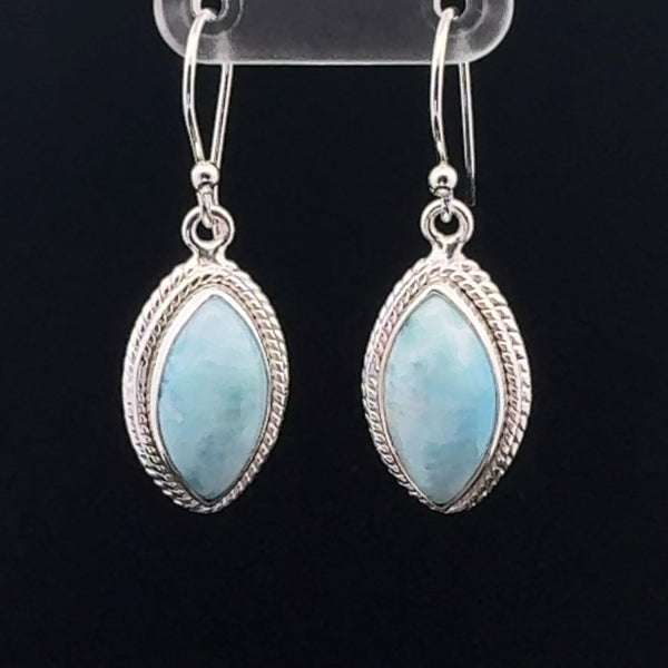 Sterling Silver Larimar Earrings