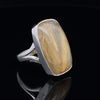 Sterling Silver Rutilated Quartz Ring Size 8