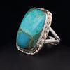 Sterling Silver Kingman Turquoise Ring Size 8