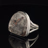 Sterling Silver Tourmalated Quartz Ring Size 11