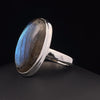 Sterling Silver Labradorite Ring Size 9