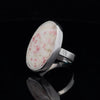 Sterling Silver Cinnabar Ring Size 6