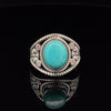 Sterling Silver Kingman Turquoise Ring Size 7