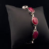 Sterling Silver Ruby Bracelet