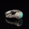 Sterling Silver Turquoise Ring Size 11