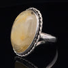 Sterling Silver Rutilated Quartz Ring Size 11