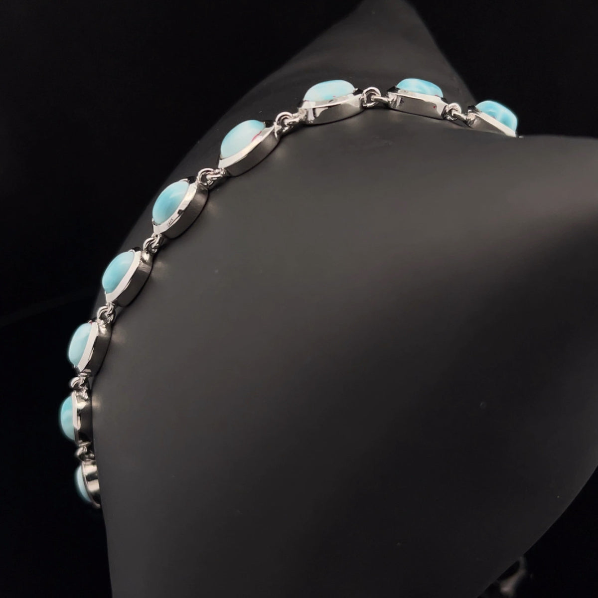 Sterling Silver Larimar Bracelet