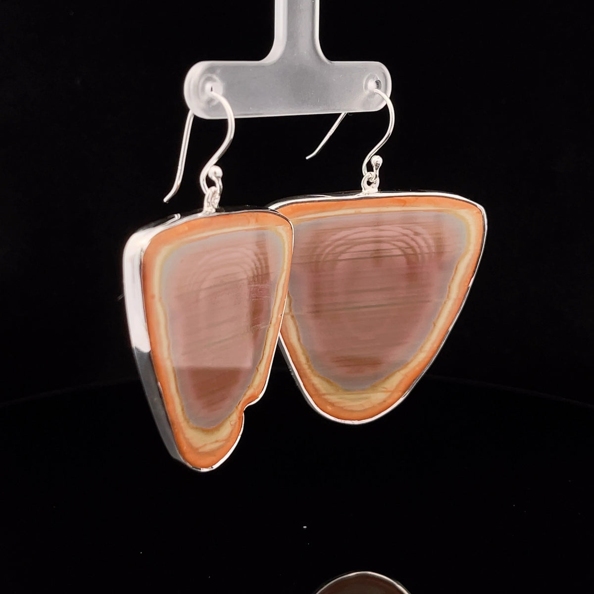 Sterling Silver Imperial Jasper Earrings
