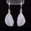 Sterling Silver Blue Lace Agate Earrings