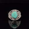 Sterling Silver Kingman Turquoise Ring Size 7
