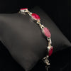 Sterling Silver Ruby Bracelet