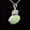 Sterling Silver Variscite and Moonstone Pendant