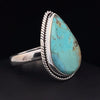 Sterling Silver Kingman Turquoise Ring Size 9.5