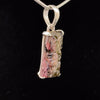 Sterling Silver Carved Watermelon Tourmaline Pendant