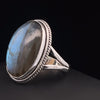 Sterling Silver Labradorite Ring Size 9