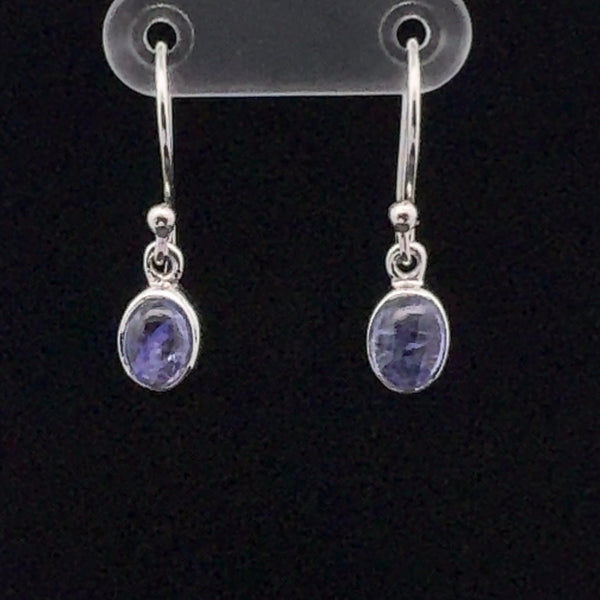 Sterling Silver Tanzanite Earrings