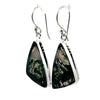 Sterling Silver Moss Agate Earrings