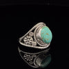 Sterling Silver Kingman Turquoise Ring Size 7