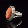 Sterling Silver Sunstone Ring Size 9