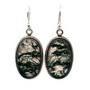 Sterling Silver Moss Agate Earrings