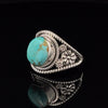 Sterling Silver Kingman Turquoise Ring Size 7