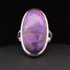 Sterling Silver Copper Purple Turquoise Ring Size 7