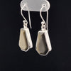 Sterling Silver Gold Obsidian Earrings