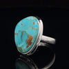 Sterling Silver Kingman Turquoise Ring Size 10