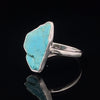 Sterling Silver Raw Turquoise Ring Size 10