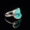 Sterling Silver Raw Turquoise Ring Size 7