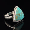 Sterling Silver Kingman Turquoise Ring Size 10