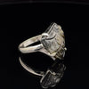 Sterling Silver Carved Watermelon Tourmaline Ring Size 10