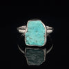 Sterling Silver Raw Turquoise Ring Size 10