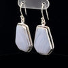 Sterling Silver Blue Lace Agate Earrings