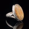 Sterling Silver Rutilated Quartz Ring Size 8