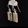 Sterling Silver Carved Watermelon Tourmaline Earrings
