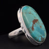 Sterling Silver Kingman Turquoise Ring Size 7
