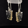 Sterling Silver Carved Watermelon Tourmaline Earrings