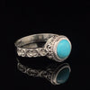 Sterling Silver Turquoise Ring Size 10