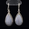 Sterling Silver Blue Lace Agate Earrings