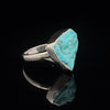 Sterling Silver Raw Turquoise Ring Size 5